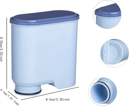 4 Pack Coffee Machines Water Filter Compatible with Philips Saeco AquaClean