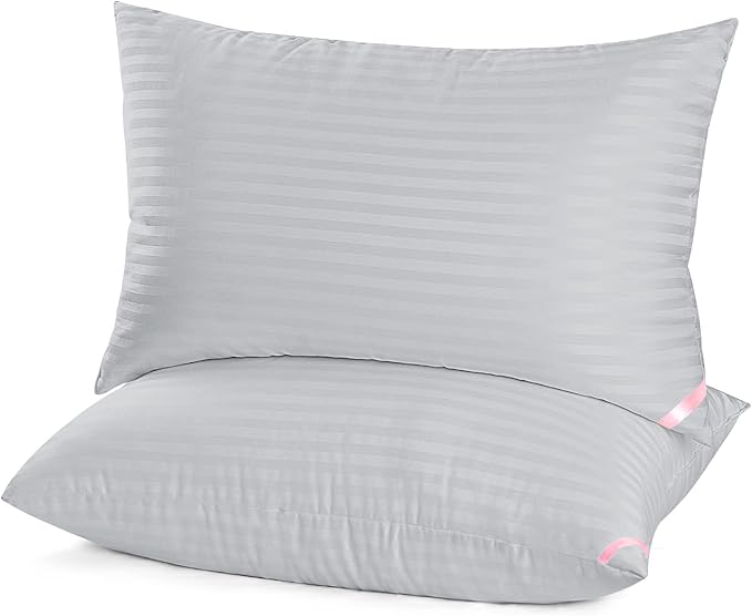 EIUE Bed Pillows for Sleeping 2 Pack Queen Size 20 x 30 Inches，Super Soft Down Alternative Microfiber Filled Pillows,Pillows for Side and Back Sleepers