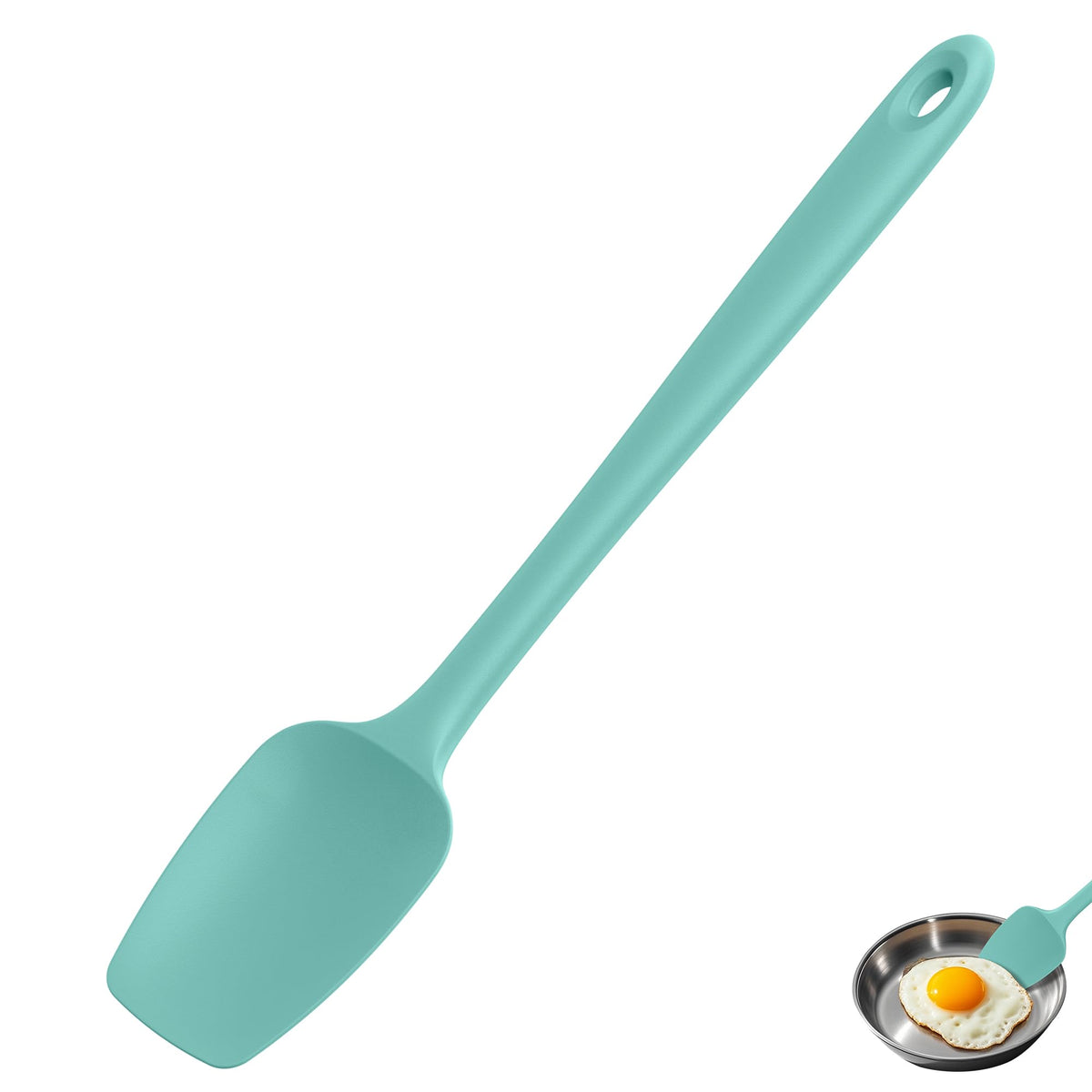 U-Taste Silicone Large Spatula, 600ºF High Temp Bowl Scraper, 11.38"/Orange