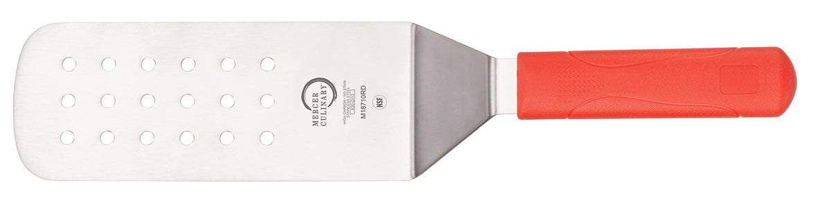 Mercer Culinary Millennia Mini Turner/Spatula, 2.5 Inch x 2.5 Inch Blade, Black Handle