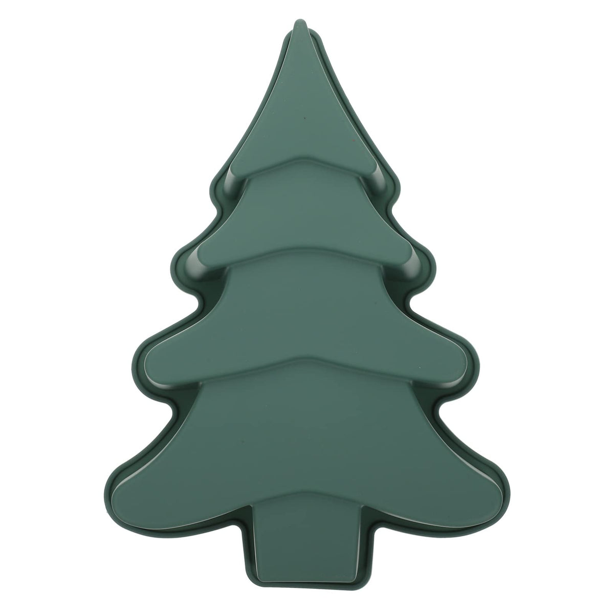 Operitacx Christmas Tree Cake Mold, Non-Stick Christmas Tree Cake Pan Silicone Mold for Cake, Baking Mold for Cake Candy Xmas Holiday Baking Supplies (8.2x10.6inch)