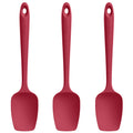 U-Taste Silicone Spoon Spatula Set of 3, 600°F High Heat Resistant, Red