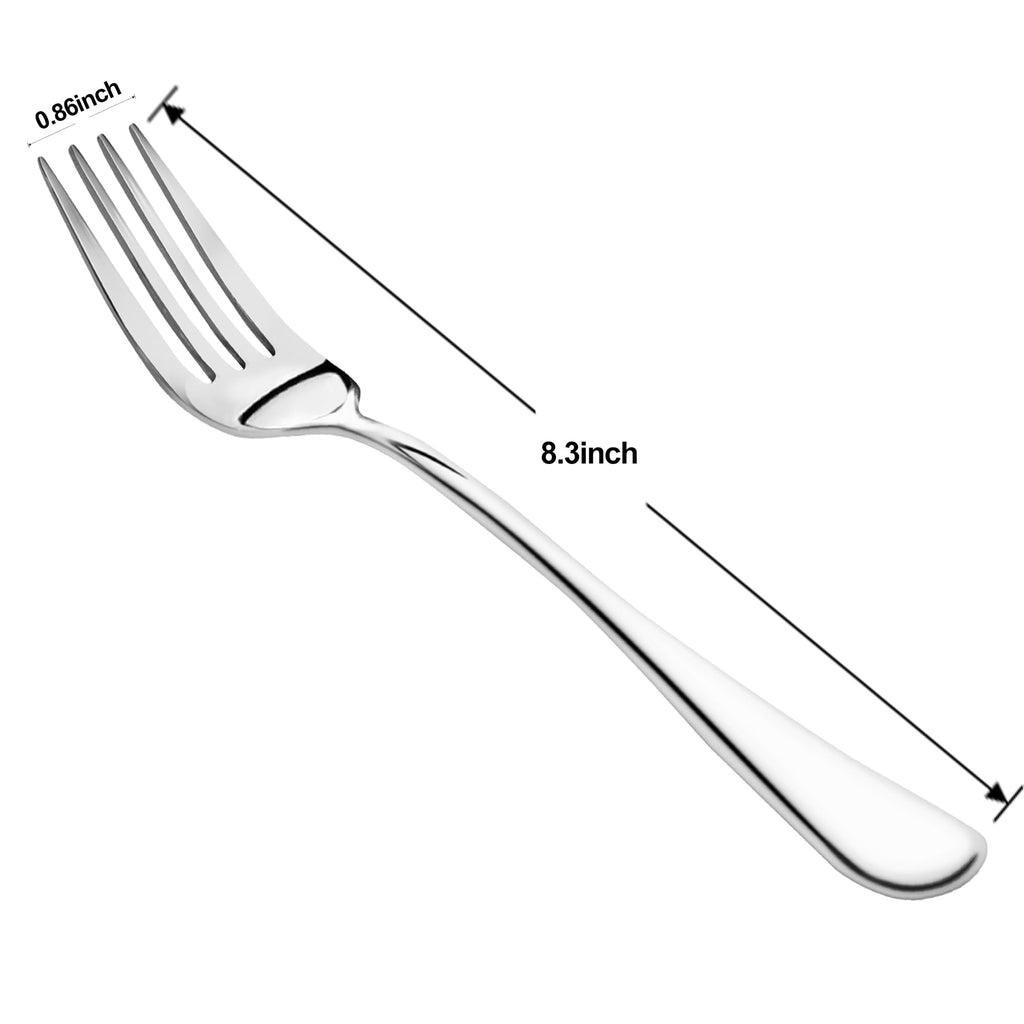 NICE KITCHEN 16 Pieces Dinner Forks Set,8" Fork,Stainless Steel Dinner Fork
