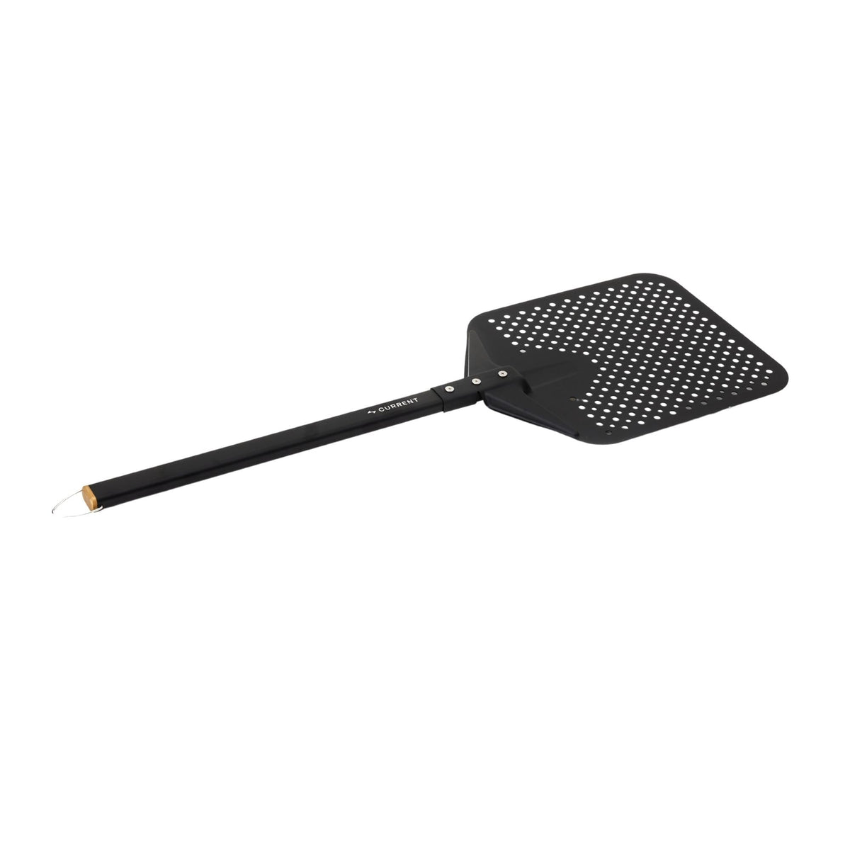 CURRENT® Perforated Aluminum Pizza Peel, Ultra-Thin Edge, Heat-Resistant