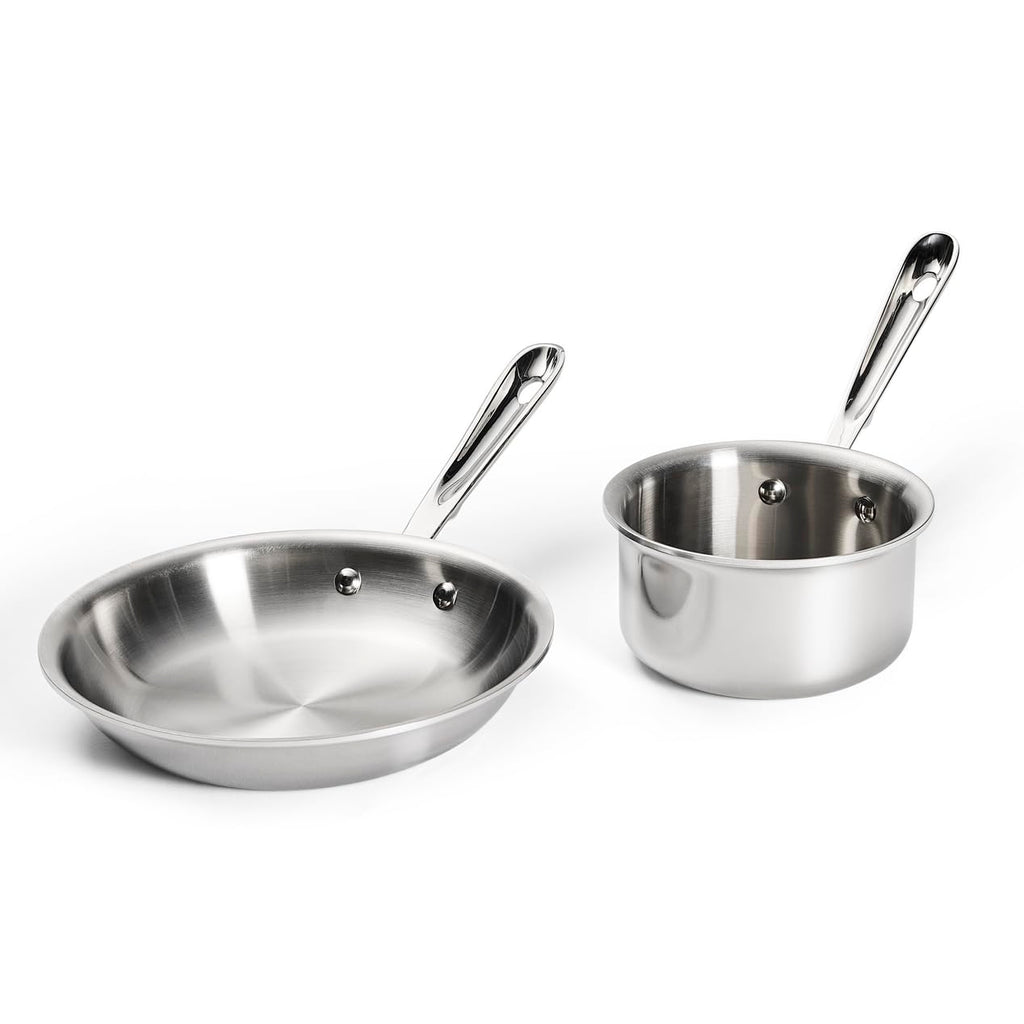 All-Clad D3® Stainless Steel 2-Piece Cooking Set, Made in the USA