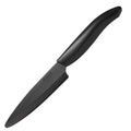Kyocera Advanced Ceramic Revolution Series 5-inch Micro Serrated Tomato, Utility Knife, Black Blade