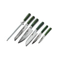 HexClad Green 6 Piece Japanese Damascus Stainless Steel Knife Set