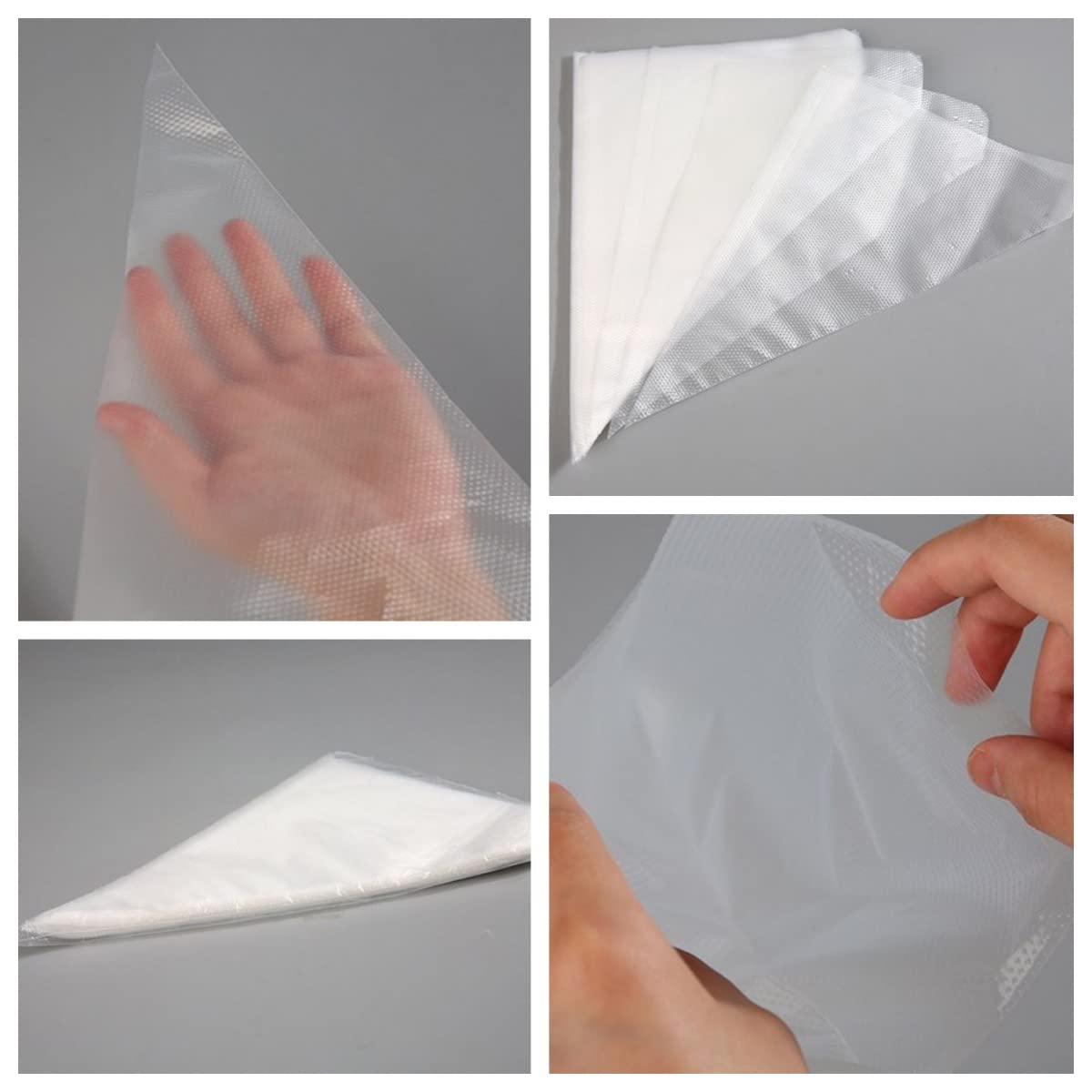 AMBESTAR 26 Inch Icing Piping Bags, 200 Pcs XXL Anti Burst Pastry Bags, Frosting Piping Bags Disposable for Wedding Cake, Birthday Party Dessert, Cupcake Decorating