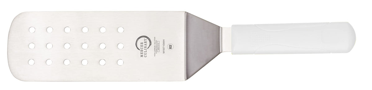 Mercer Culinary Millennia Mini Turner/Spatula, 2.5 Inch x 2.5 Inch Blade, Black Handle