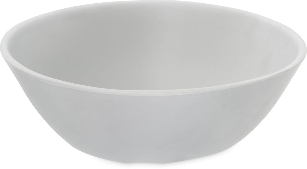 Carlisle FoodService Products Ridge Reusable Plastic Bowl Soup Bowl for Home and Restaurant, Melamine, 8 Ounces, Cement, (Pack of 24)