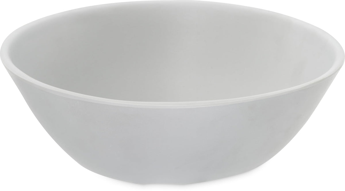 Carlisle FoodService Products Ridge Reusable Plastic Bowl Soup Bowl for Home and Restaurant, Melamine, 8 Ounces, Cement, (Pack of 24)