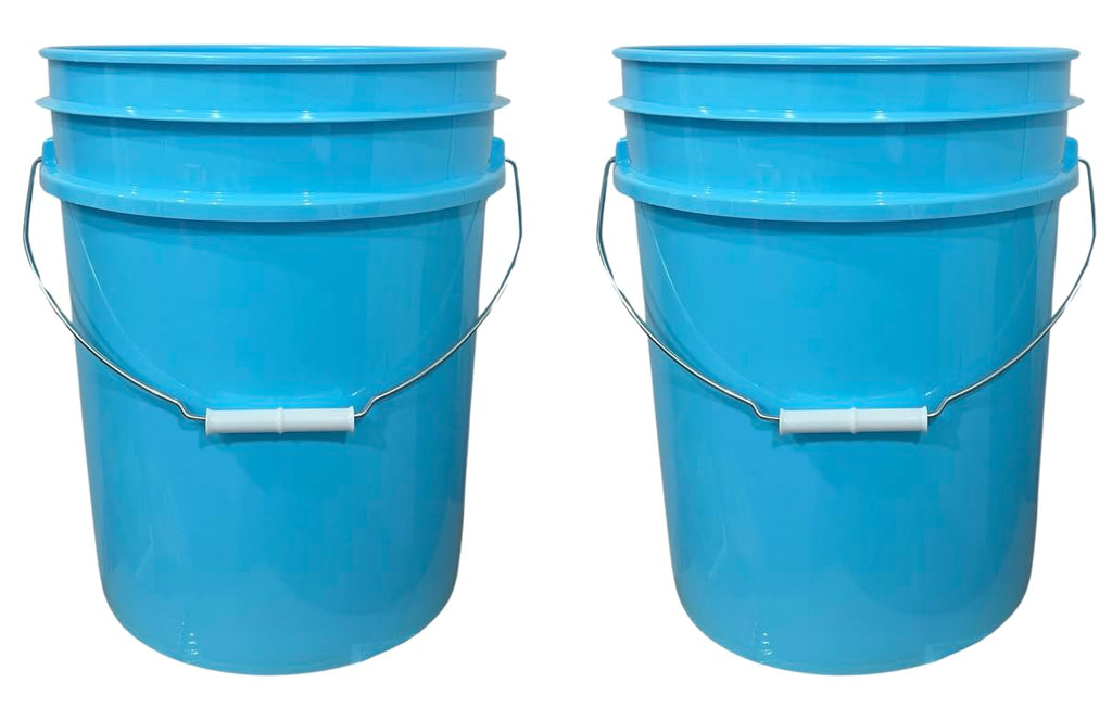 House Naturals 5 Gallon Premium HPDE Plastic Bucket - Made in USA Food Grade Container, BPA Free All Purpose Pail (5, Red)