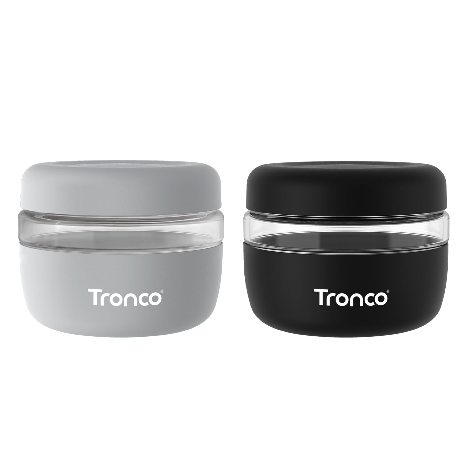 Tronco 16 oz Glass Food Storage & Lunch Bowl Containers with Airtight Lids