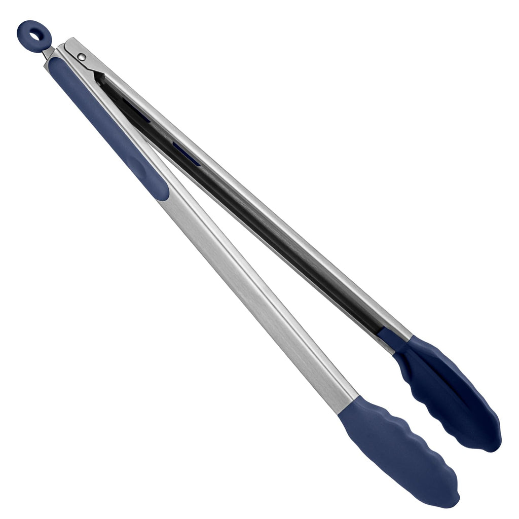 U-Taste Kitchen Tong for Cooking, 480ºF Heat-Resistant, 16in/Midnight Blue