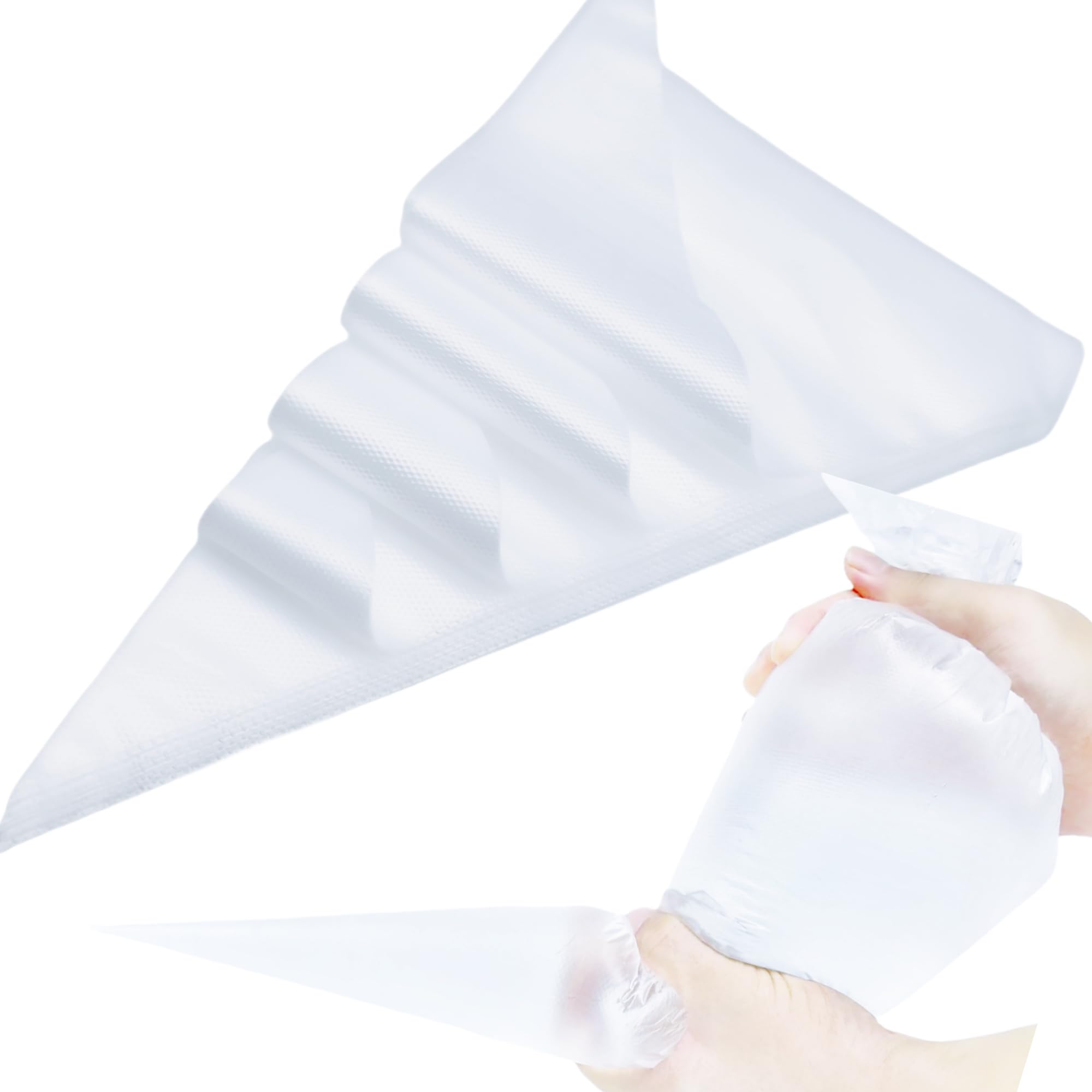 Kitchsphere XL 21 Inch Extra Large Piping Bags,100 Pack Disposable Pastry Bags,Thick Anti-Burst Icing Piping Pastry Bags For Frosting Decorating Cake Cupcake Cookie (XL 21 Inch-100 Pack)