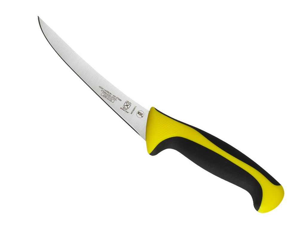Mercer Culinary Millennia Colors 7-Inch Granton Edge Santoku Knife, Green