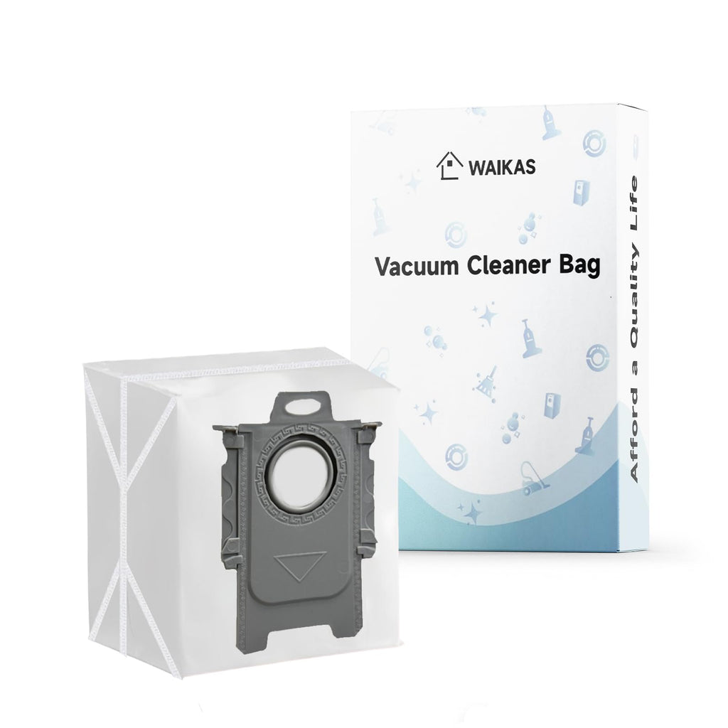 WAIKAS Dust Bags for Roborock Robot Vacuum (Qrevo/Saros/S8 Series), 6-Pack