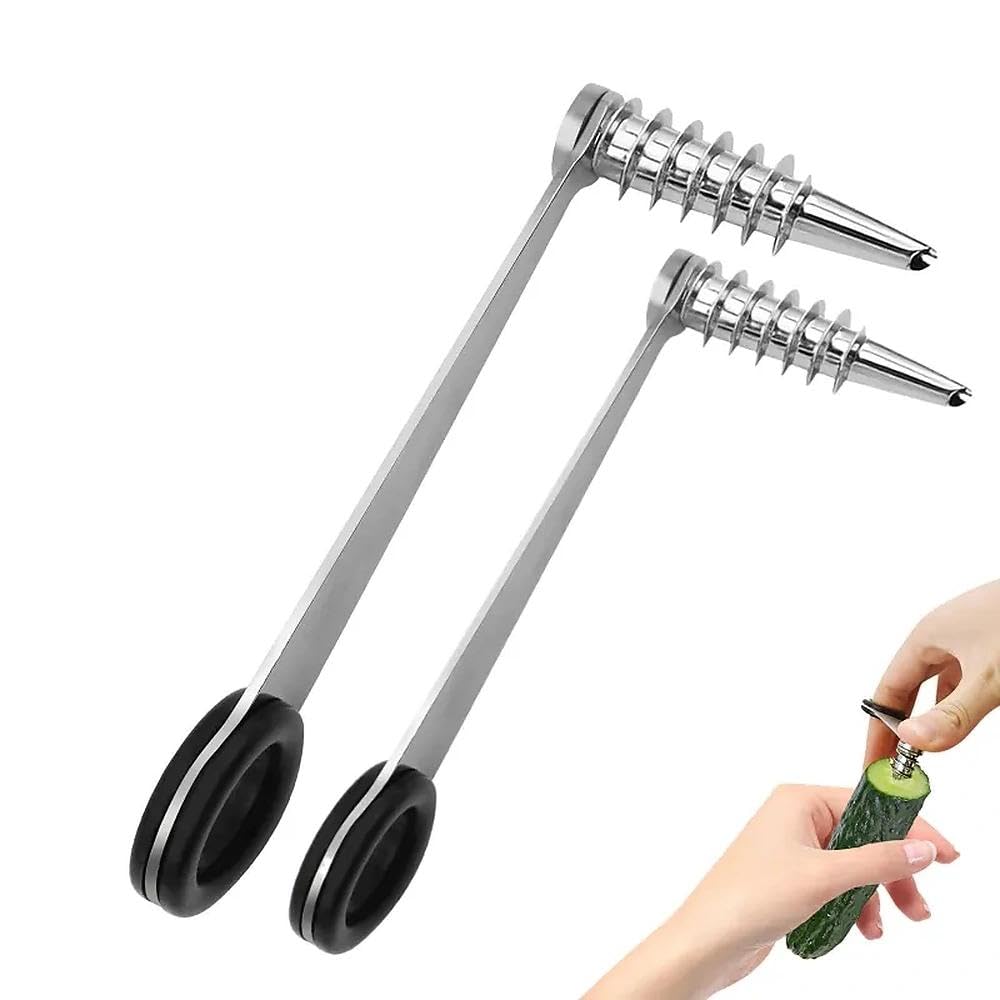 GYHZ Stainless Steel Spiral Cutter, Manual Veggie Spiralizer Kitchen Tool