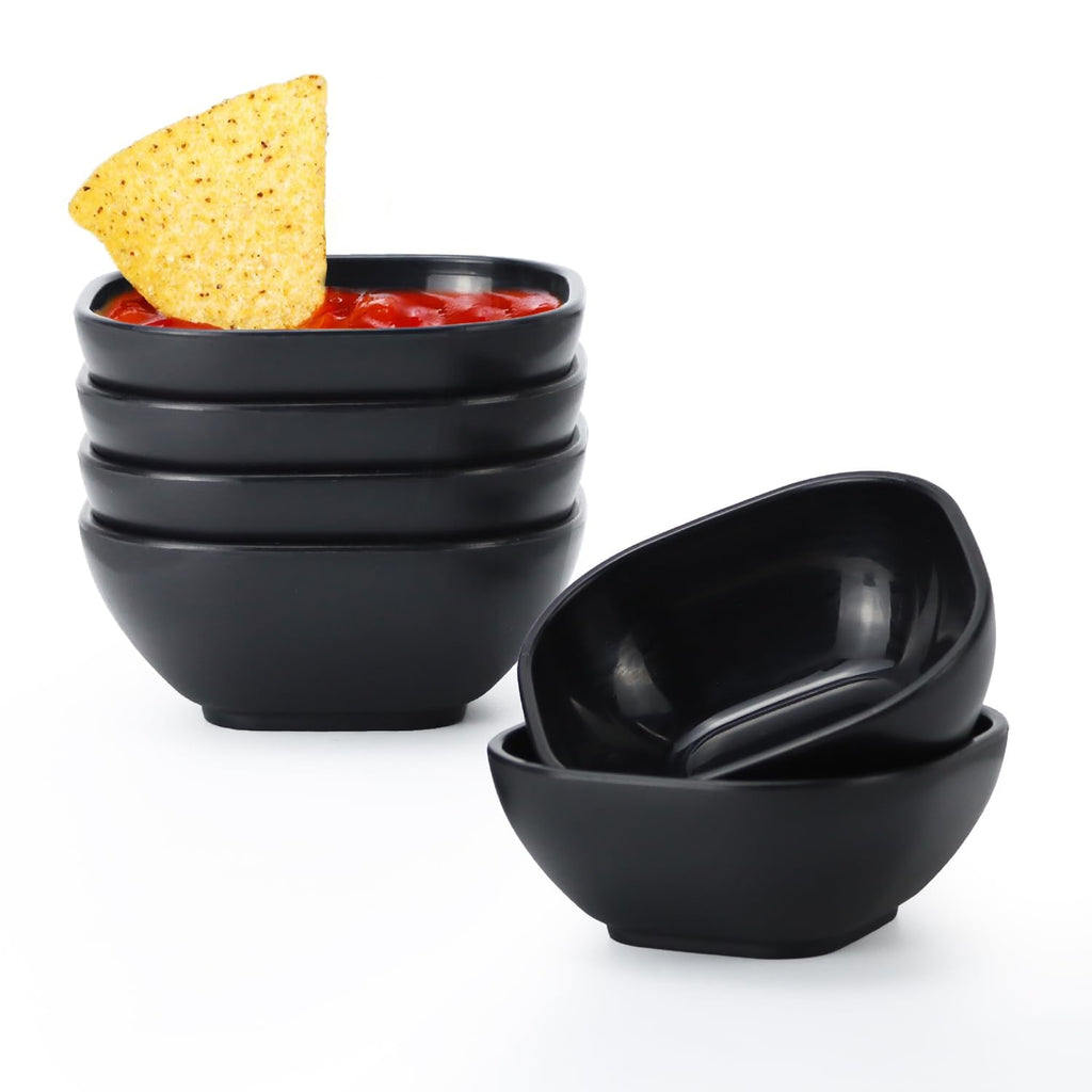 Homienly Wheat Straw Dipping Bowls Set of 6, 4.5oz Small Dessert Bowls, Unbreakable Dip Bowls & Sauce Bowls, Small Bowls for Dips, Mini Prep Small Bowl for Soy Sauce & Sides, 6 Color
