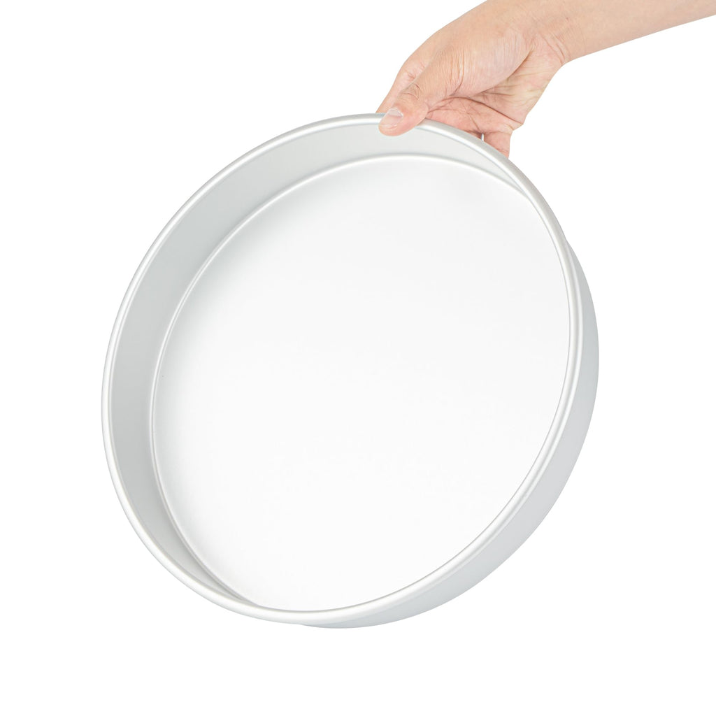Restaurantware-Met Lux 12 x 2 Inch Straight-Sided Baking Tin, 1 Round Cake Pan - Oven-Ready, Freezable, Anodized Aluminum Round Baking Pan, Greaseproof, For Layer Birthday Cake