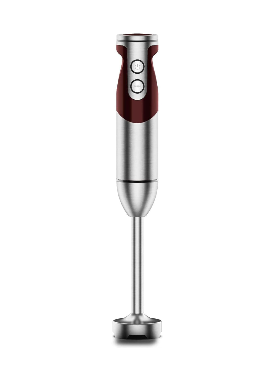 MEGAWISE new Hand Blender Series Single Hand Blender,no attachments,12-Speed,Includes Powerful Blender Stick- Easy to Clean and Perfect for Smoothies, and More (RED)