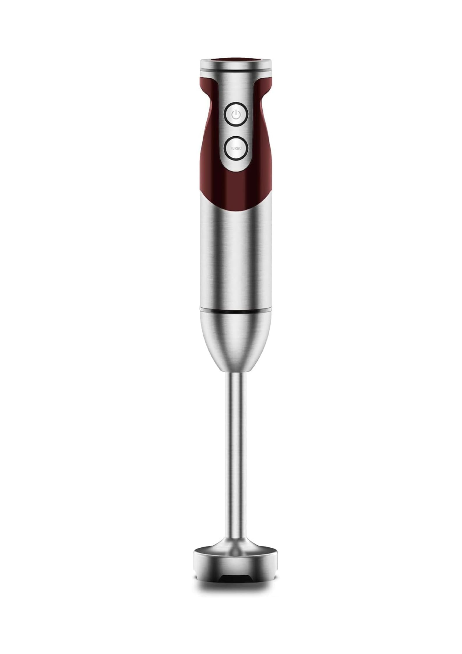 MEGAWISE new Hand Blender Series Single Hand Blender,no attachments,12-Speed,Includes Powerful Blender Stick- Easy to Clean and Perfect for Smoothies, and More (RED)