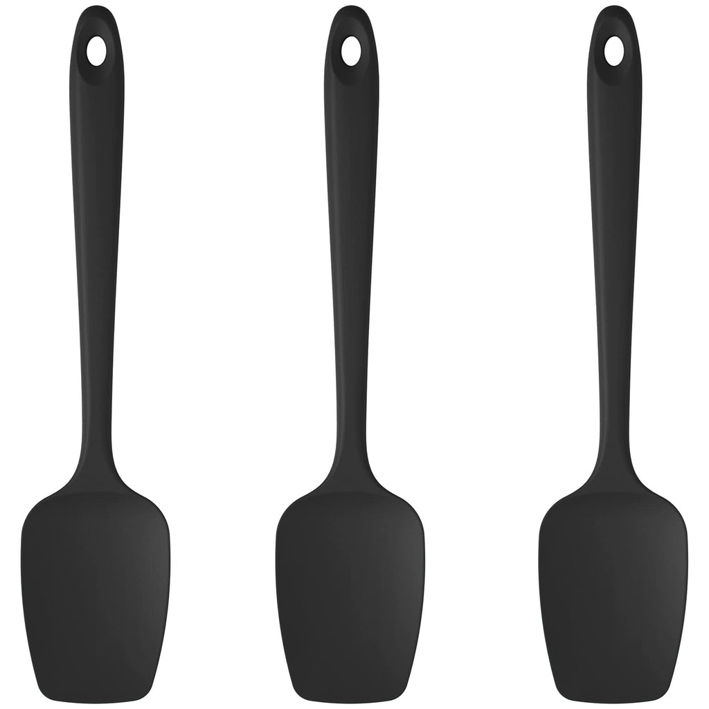 U-Taste Silicone Spoon Spatula Set of 3, 600°F High Heat Resistant, Red