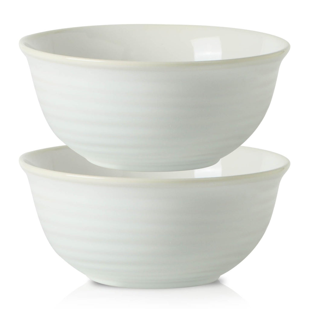 HASENSE Soup Bowls for Kitchen, 40 Ounce Large Cereal Bowls, 7 Inch Ceramic Serving Bowls for Salad Pasta Soup Popcorn, Dishwasher & Microwave Safe, Set of 4(Blue)