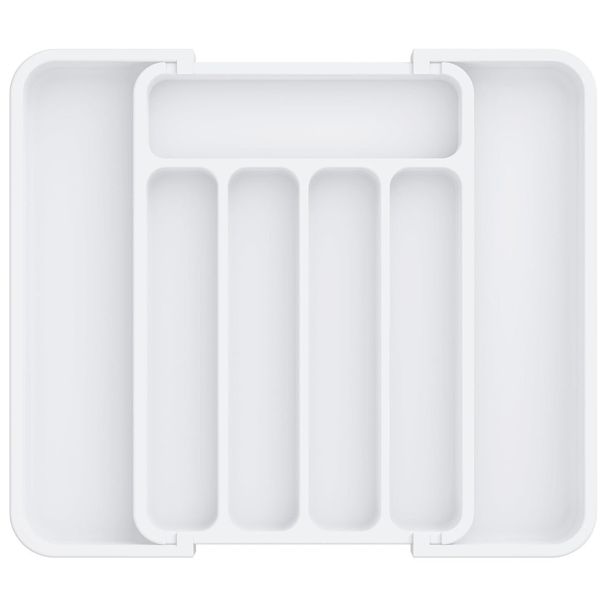Aujen Silverware Drawer Organizer, Adjustable Utensil Cutlery Tray