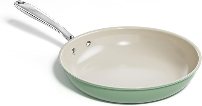 Redchef Ceramic Non Stick Egg Pans, Nonstick Frying Pan Skillet, 8 inch Cooking Pan Non Toxic with Stay Cool Handle for Induction, PTFE & PFAS & PFOA Free