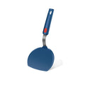 Silicone Spatula,Heat Resistant Kitchen Utensils for Nonstick Cookware, Spatulas Turner with Seamless Thin Edges for Pancakes, Eggs, Fish (Half-Round blue)