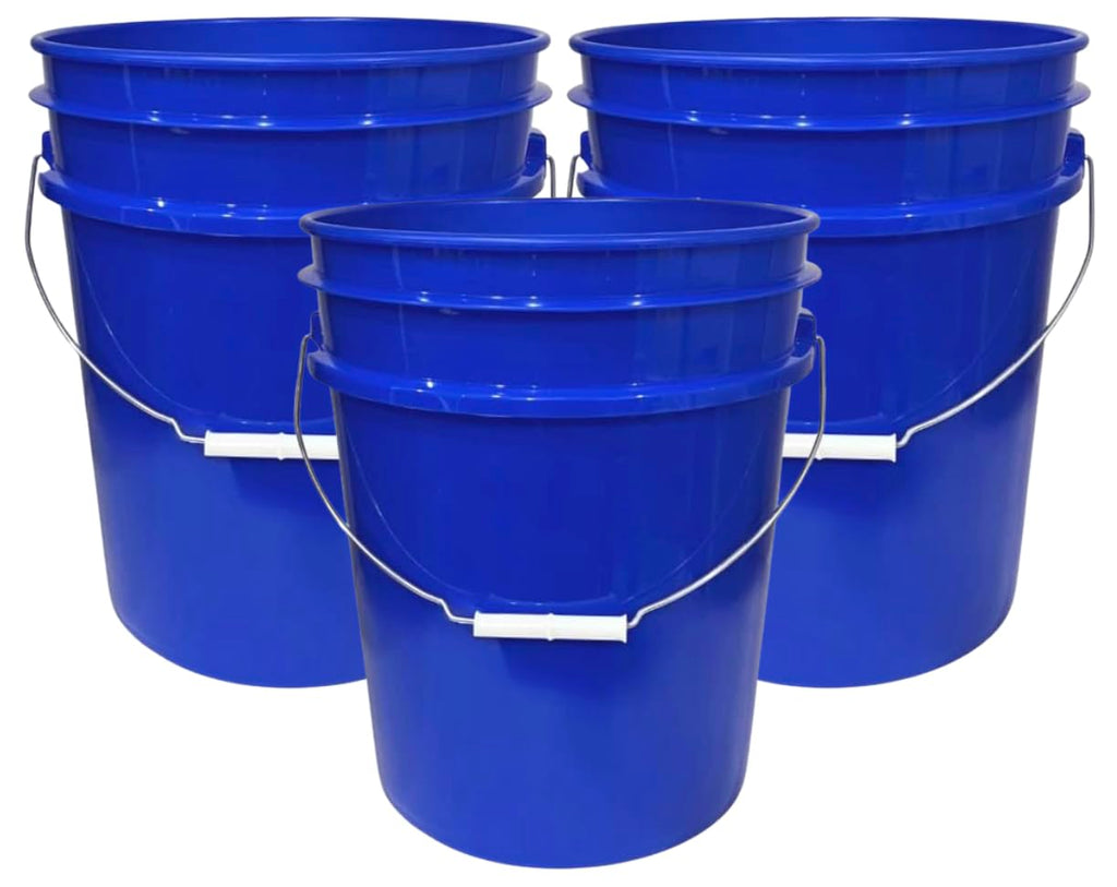 House Naturals 5 Gallon Premium HPDE Plastic Bucket - Made in USA Food Grade Container, BPA Free All Purpose Pail (5, Red)