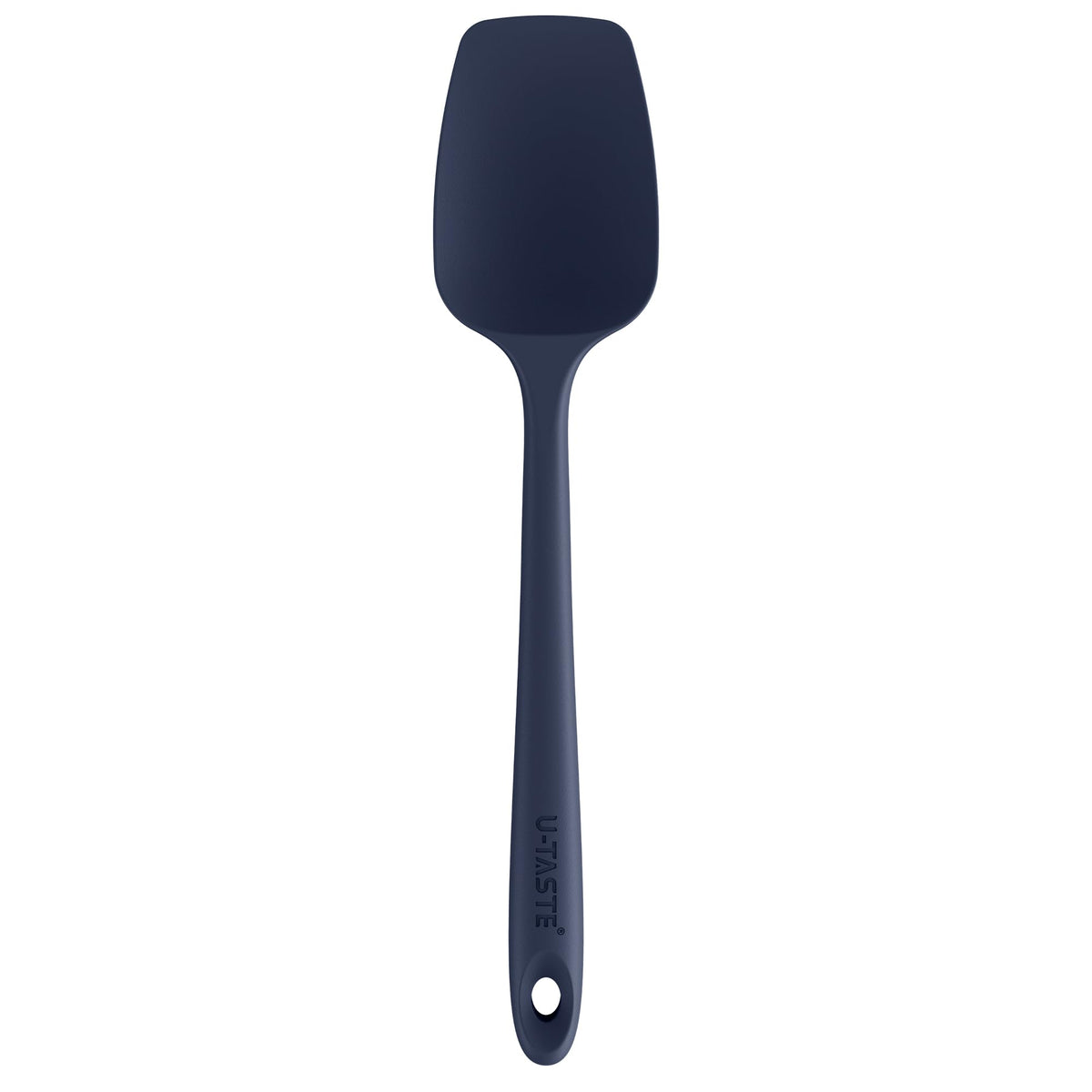 U-Taste Silicone Spoon Spatula, 480°F High Temp Spoonula, 11.38", Black