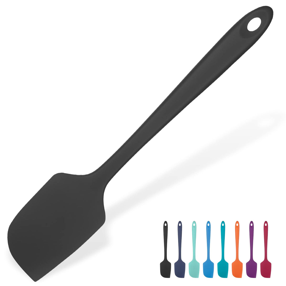 U-Taste Silicone Large Spatula, 600ºF High Temp Bowl Scraper, 11.38"/Orange