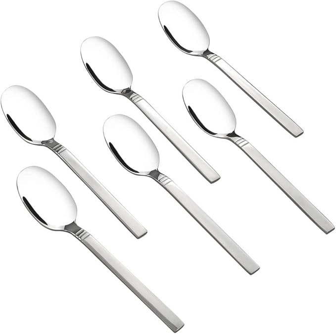 Fiazony 12-Piece Demitasse Espresso Spoons, Mini Coffee Spoon, 5 Inches