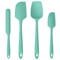 U-Taste Silicone Baking Spatula Set: 480ºF High Heat Resistant, Food Grade Flexible Rubber Kitchen Cooking Mixing Scraper, Food Grade Seamless Utensil for Nonstick Cookware Set of 3 (Aqua Sky)