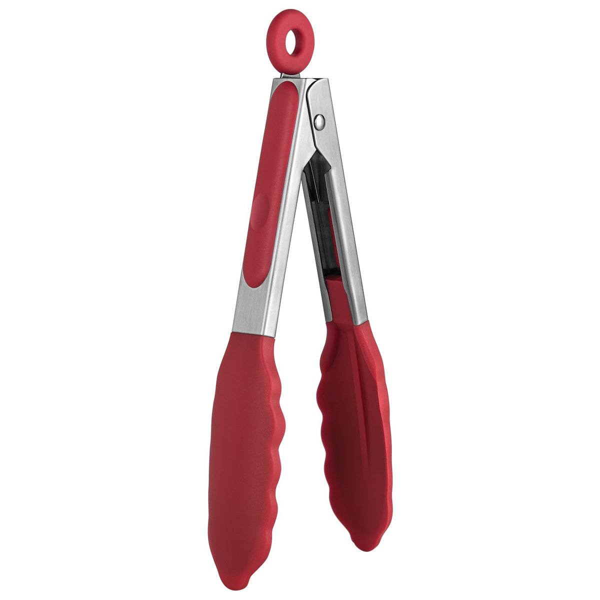 U-Taste Kitchen Tong for Cooking, 480ºF Heat-Resistant Silicone, 9in/Red