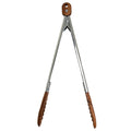 Wooden Tongs for Cooking with Walnut Tips, Serving & Salad Tongs