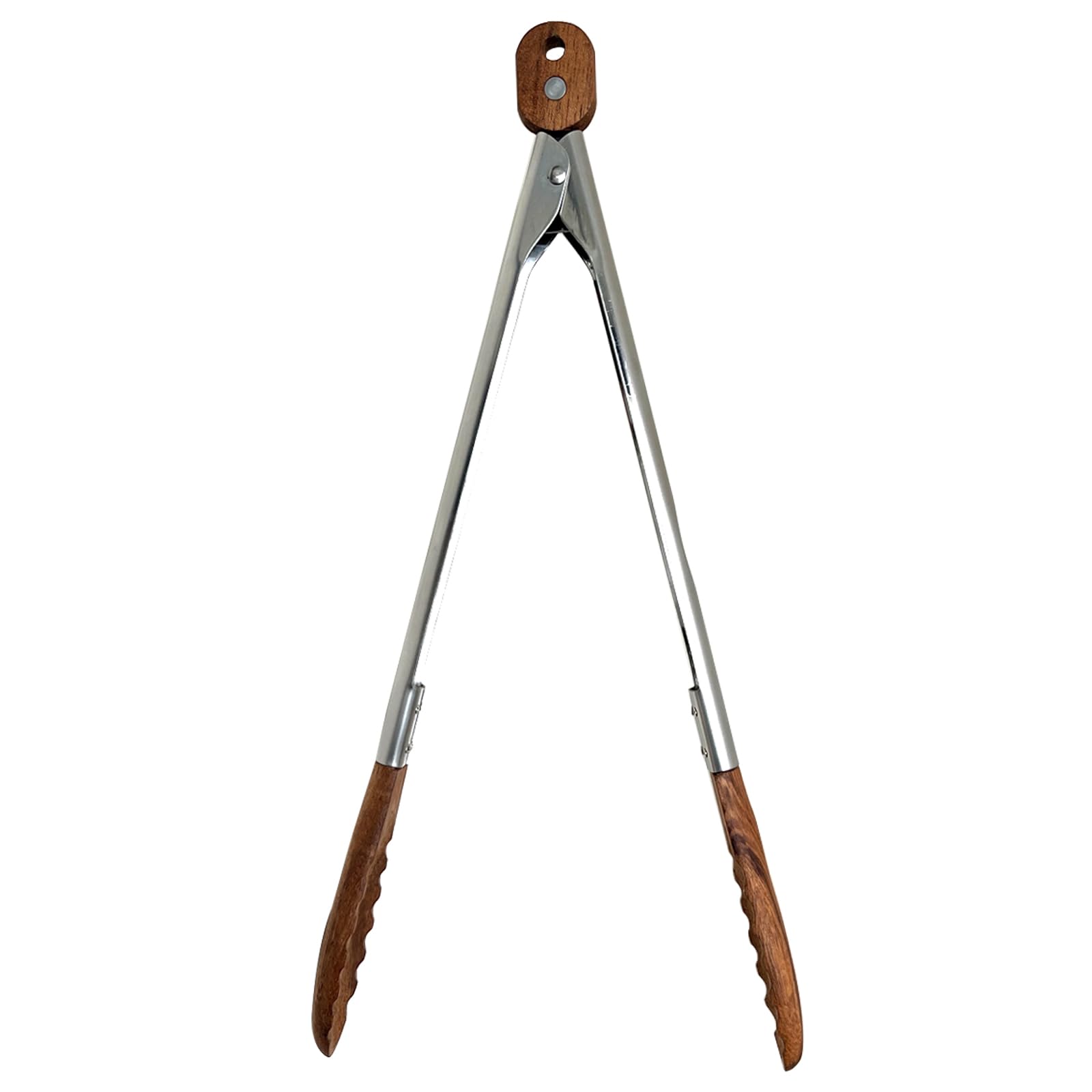 Wooden Tongs for Cooking with Walnut Tips, Serving & Salad Tongs