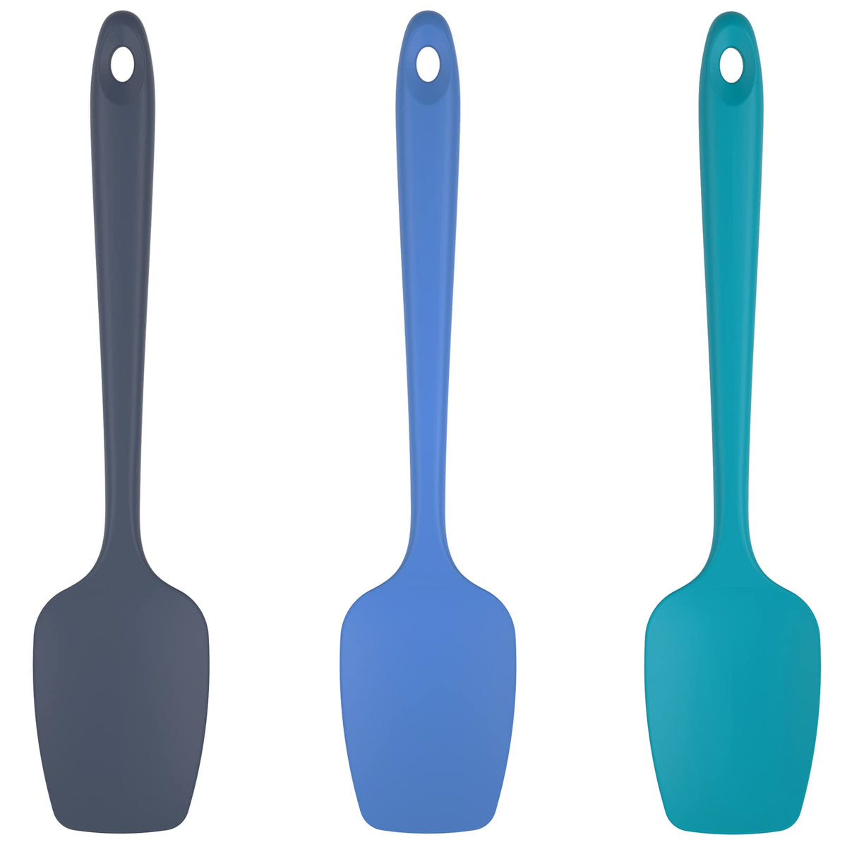 U-Taste Silicone Spoon Spatula Set of 3, 600°F High Heat Resistant, Red