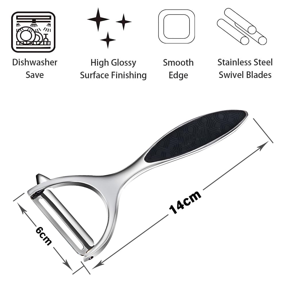 Vegetable peelers for Kitchen, Y shaped peeler for Vegetables, Fruits, Potatoes with Ergonomic Grip, 1 Pack