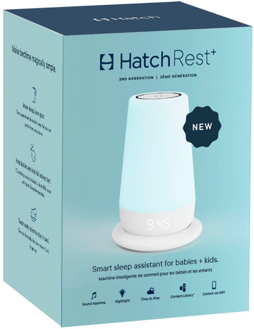 Hatch Rest+ 2nd Gen Sound Machine, Night Light & Audio Monitor
