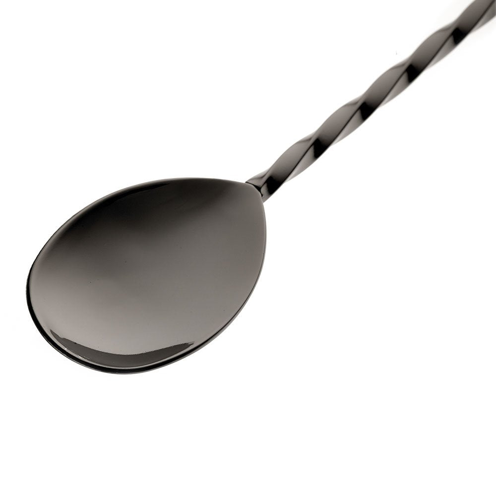 Barfly Bar Spoon with Muddler 15 3/4" (40.0 cm), (40 cm), Gun Metal Black