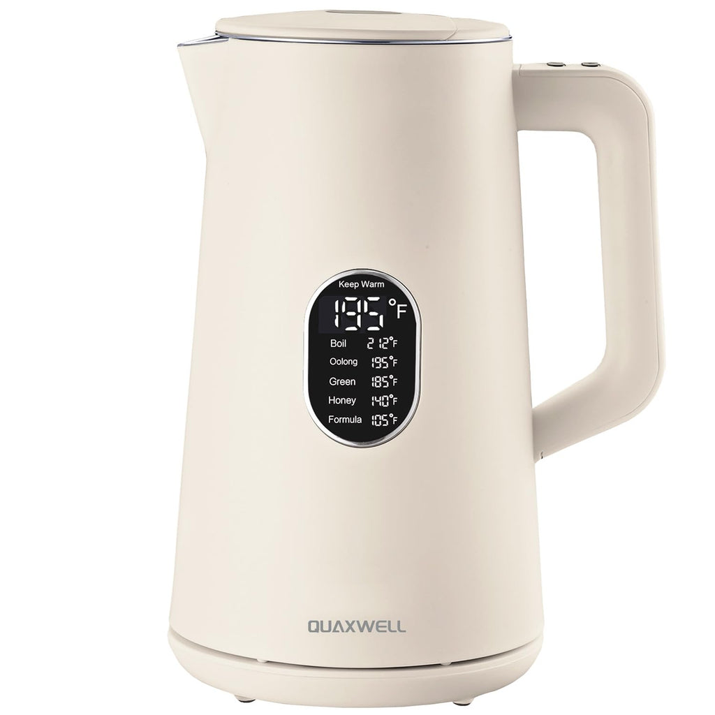 QUAXWELL 1.5L Electric Kettle Temperature Control,Black