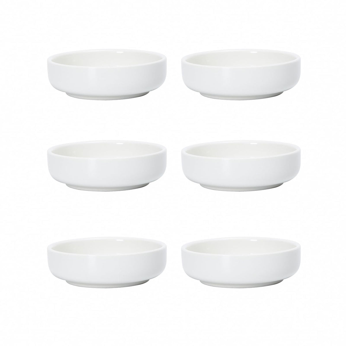 Selamica Ceramic 3.3 Inch Soy Sauce Dish Dipping Bowls Side Dishes Small Appetizer Pinch Bowls for Condiments, Sushi, Ketchup, BBQ-Set of 6(Ceylon Blue)