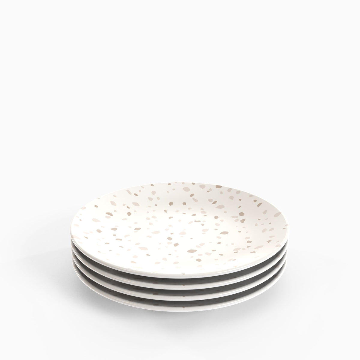 TervisHome Melamine Dinner Plates - Set of 4 | Sandstone Collection | Durable Stoneware-like Quality, Dishwasher Safe, Perfect for Indoor and Outdoor Use