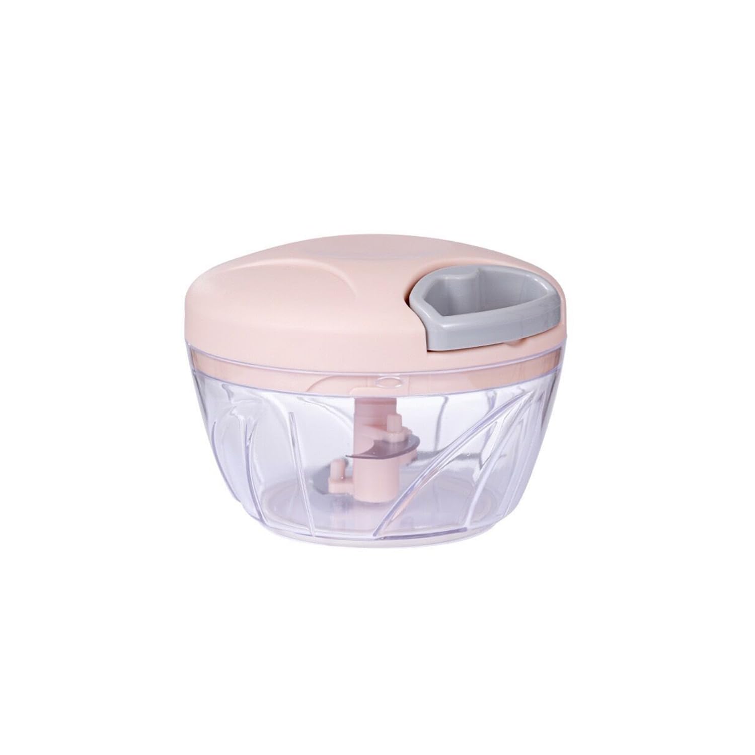 Onion Chopper, Vegetable, Garlic Kitchen Cutter with Container, Pull String Hand Manual Food Processor Mincer Shredder for Cutting Onions Chili Ginger Seasoning Food Chopper