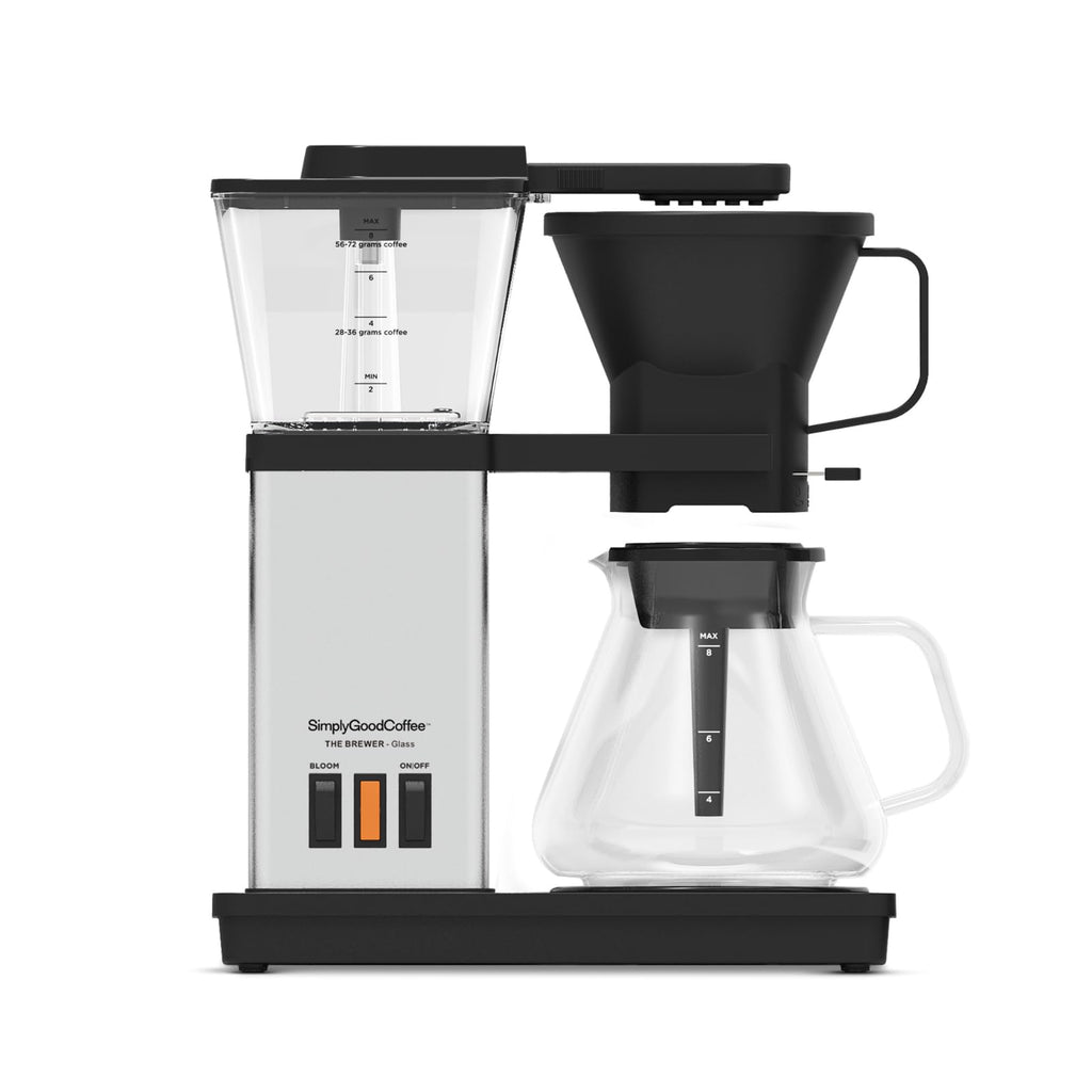 SimplyGoodCoffee Coffee Maker/Coffee Machine. 8 Cup Automatic Drip Pour Over Coffee Brewer. Easy To Use, Durable Stainless, Gold Cup Standard