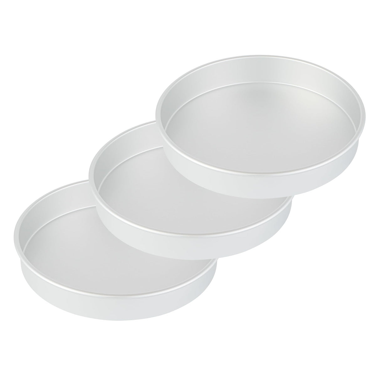 Restaurantware-Met Lux 12 x 2 Inch Straight-Sided Baking Tin, 1 Round Cake Pan - Oven-Ready, Freezable, Anodized Aluminum Round Baking Pan, Greaseproof, For Layer Birthday Cake