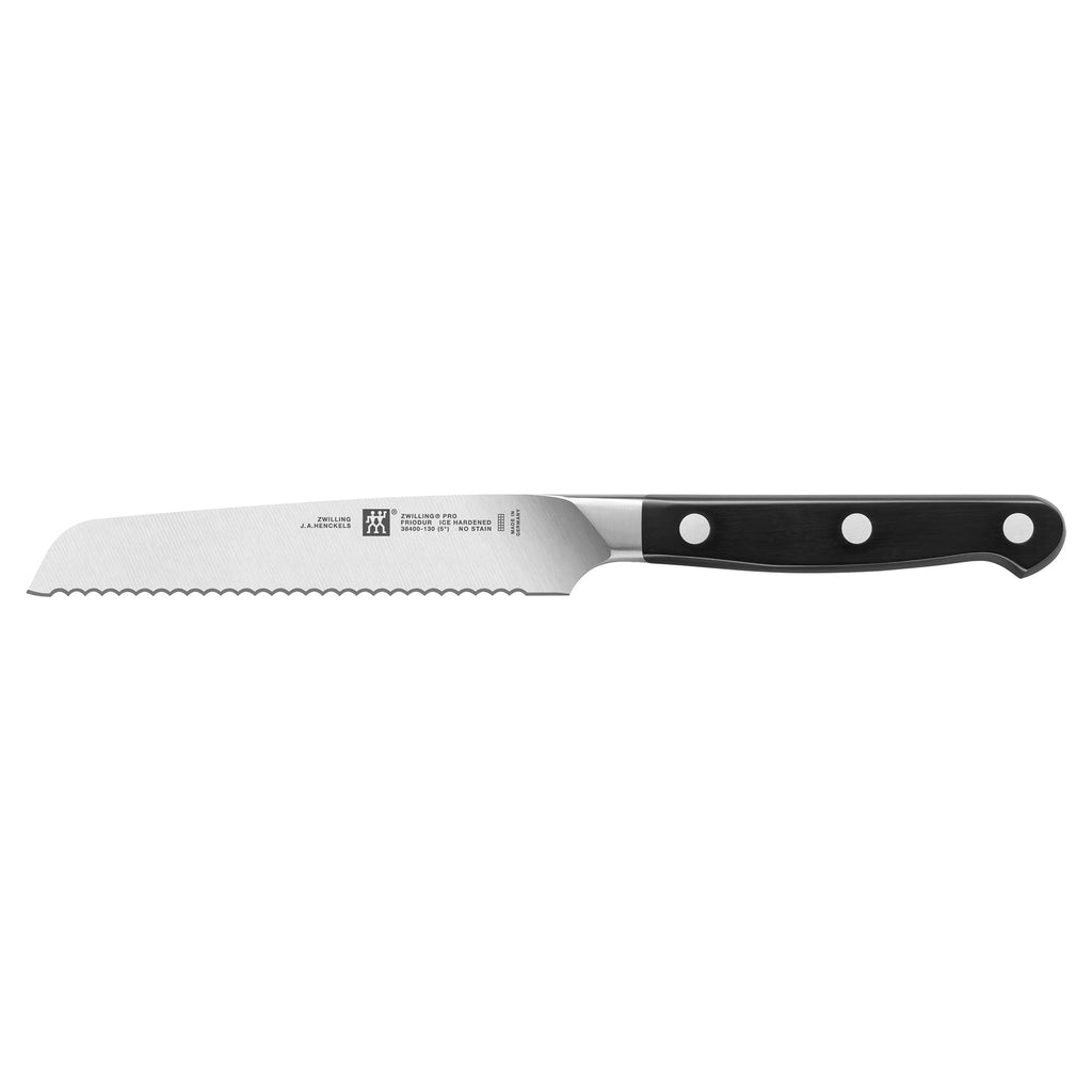 ZWILLING Pro 7-Piece Razor-Sharp German Knife Block Set with Bonus Sharpener, Made in Company-Owned German Factory with Special Formula Steel perfected for almost 300 Years, Dishwasher Safe
